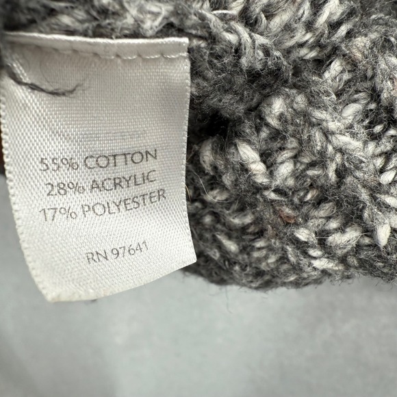 J. Jill Pure‎ Jill Tunic Sweater Raglan Sleeve Gray Speckled Large Cotton Blend - Picture 7 of 9